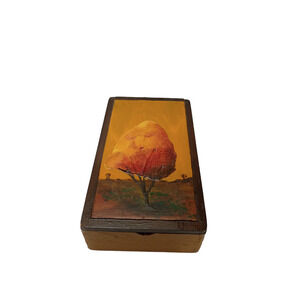 Handcrafted and Hand-painted Santoro Wood Box